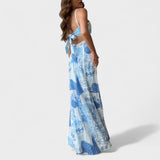 Marta - Vestido Longo Brisa Azul