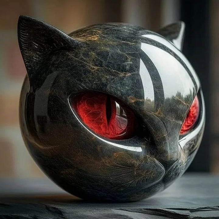 NyxCharm - Escultura Mística de Gato