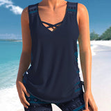 Márcia - Tankini com estampado geométrico