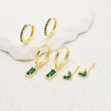 Conjunto de Brincos Fiorenza Viridelle | Ouro