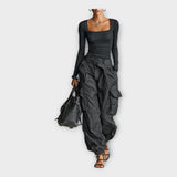 Calça cargo com conforto moderno