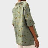 Flávia - Top Elegante em Linho