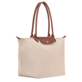 Longchamp - Bolsa grande Le Pliage, Bege