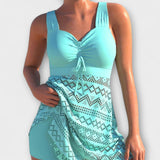 Andreia - Conjunto de fato de banho de duas peças com saia