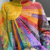 Ada - Pullover Colorido e Alegre com Gola Alta