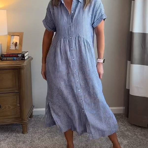 Camila - Vestido listrado elegante