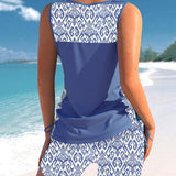 Márcia - Tankini com estampado geométrico