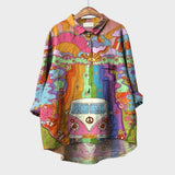 Flora - Camisa de linho de algodão