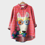 Flora - Camisa de linho de algodão