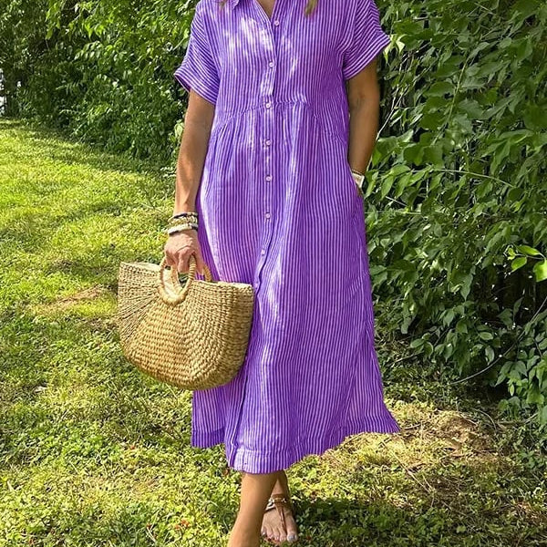 Camila - Vestido listrado elegante