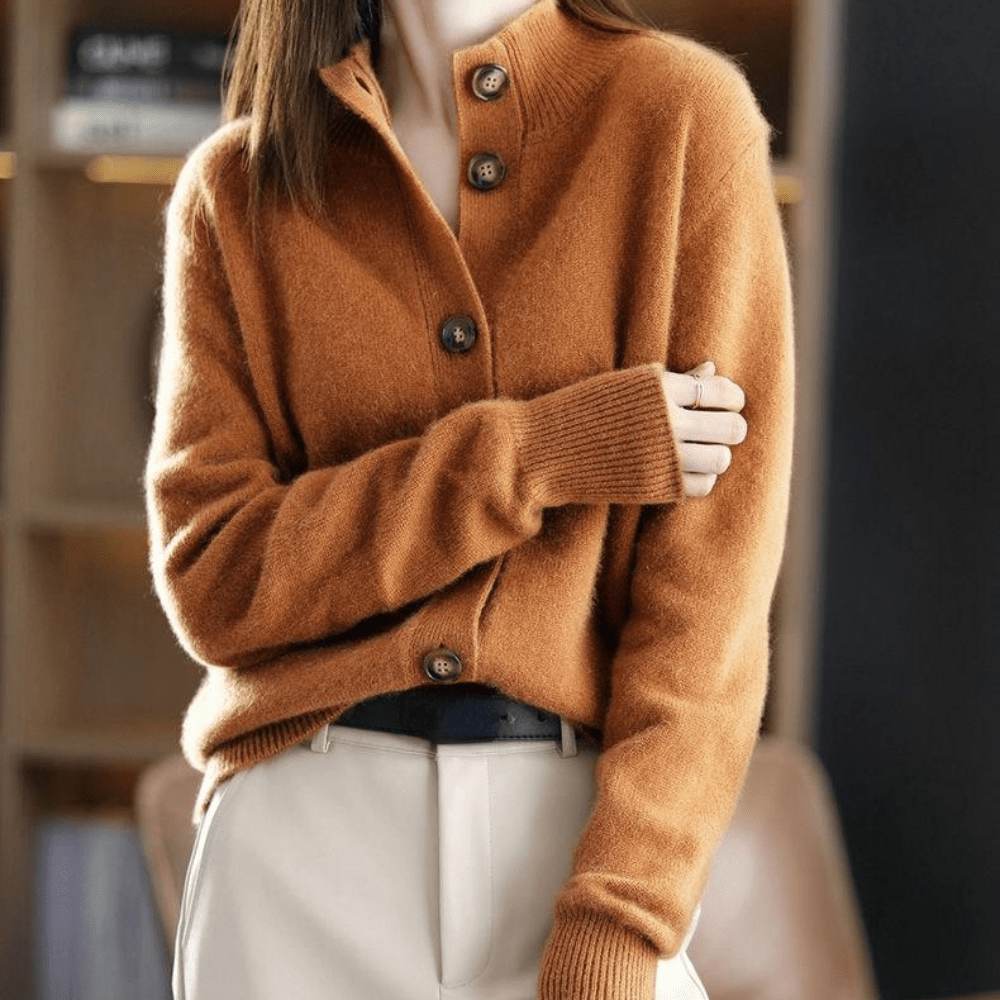 Annie™ | Colete de Cachemira Tricotado
