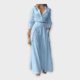 Conjunto com elegância intemporal e estética minimalista