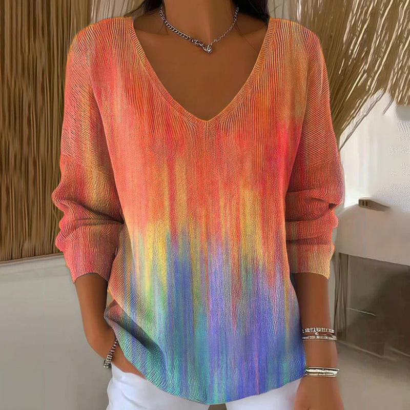 Luara - Sweatshirt de malha de manga comprida