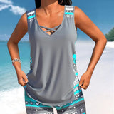 Márcia - Tankini com estampado geométrico