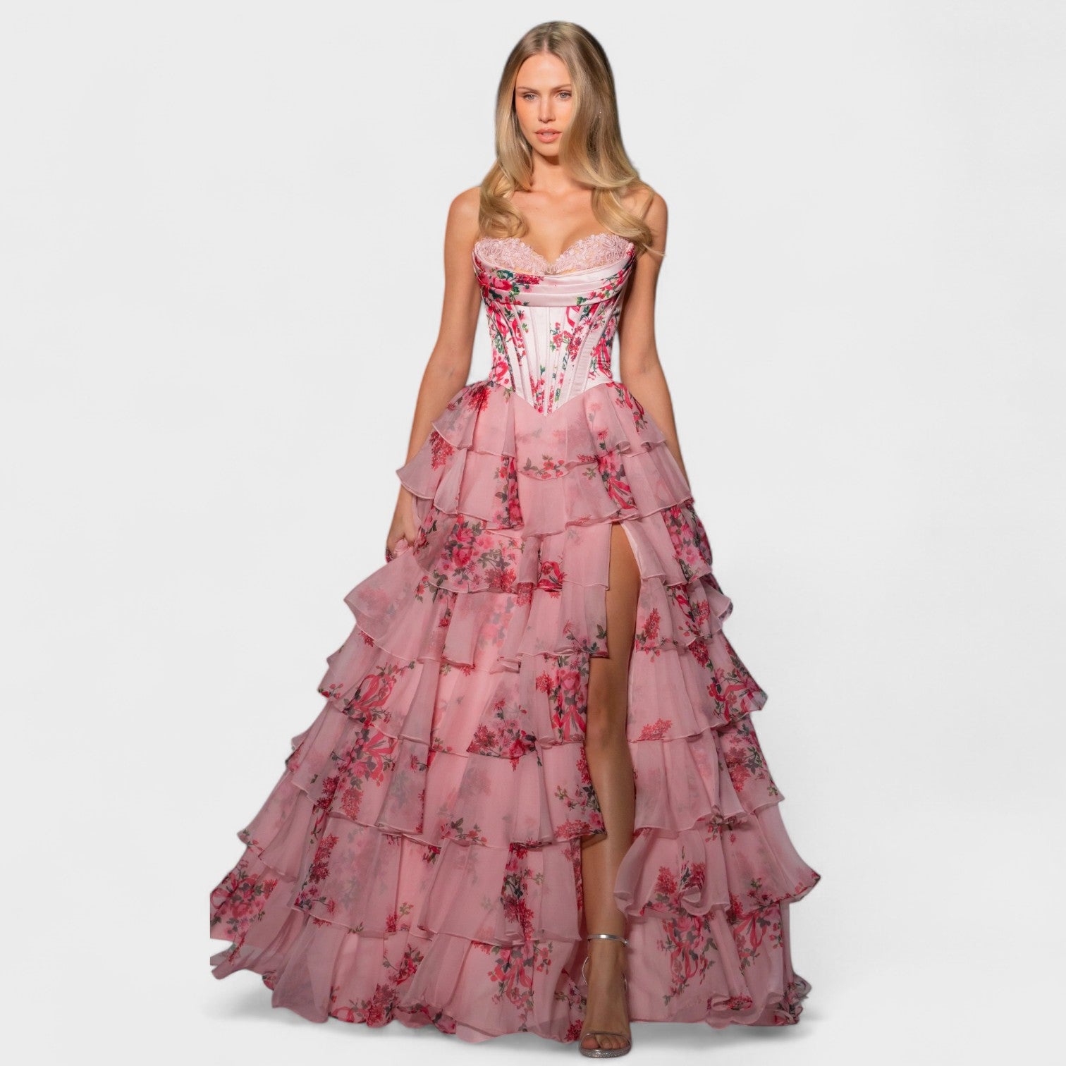 Olivia – Vestido de Gala Florido