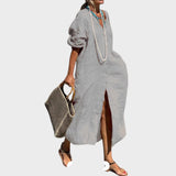 Vera - Vestido de linho de algodão