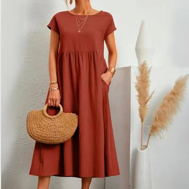 Cátia - Vestido Elegante de Primavera