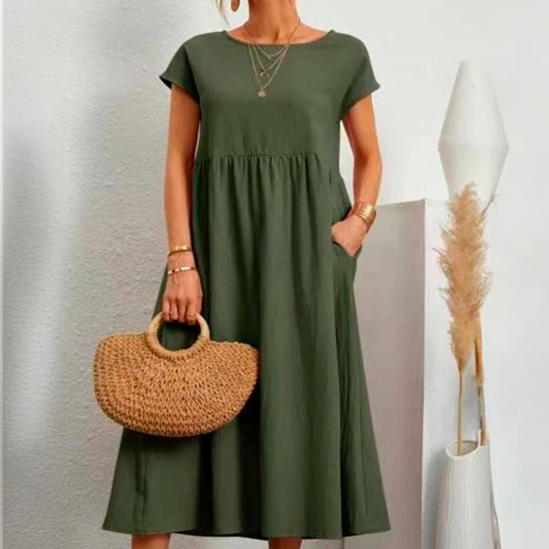 Cátia - Vestido Elegante de Primavera