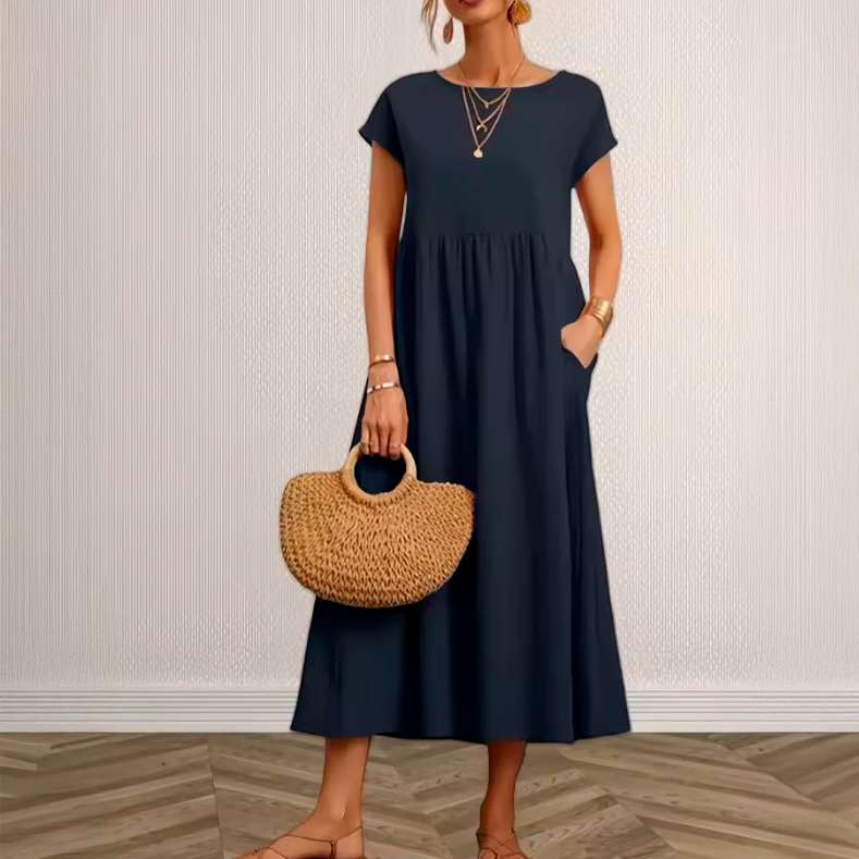 Cátia - Vestido Elegante de Primavera