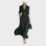 Vestido comprido com elegância refinada