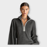 Vestido de malha com elegância descontraída