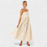 Camila - Vestido Listrado Fresco