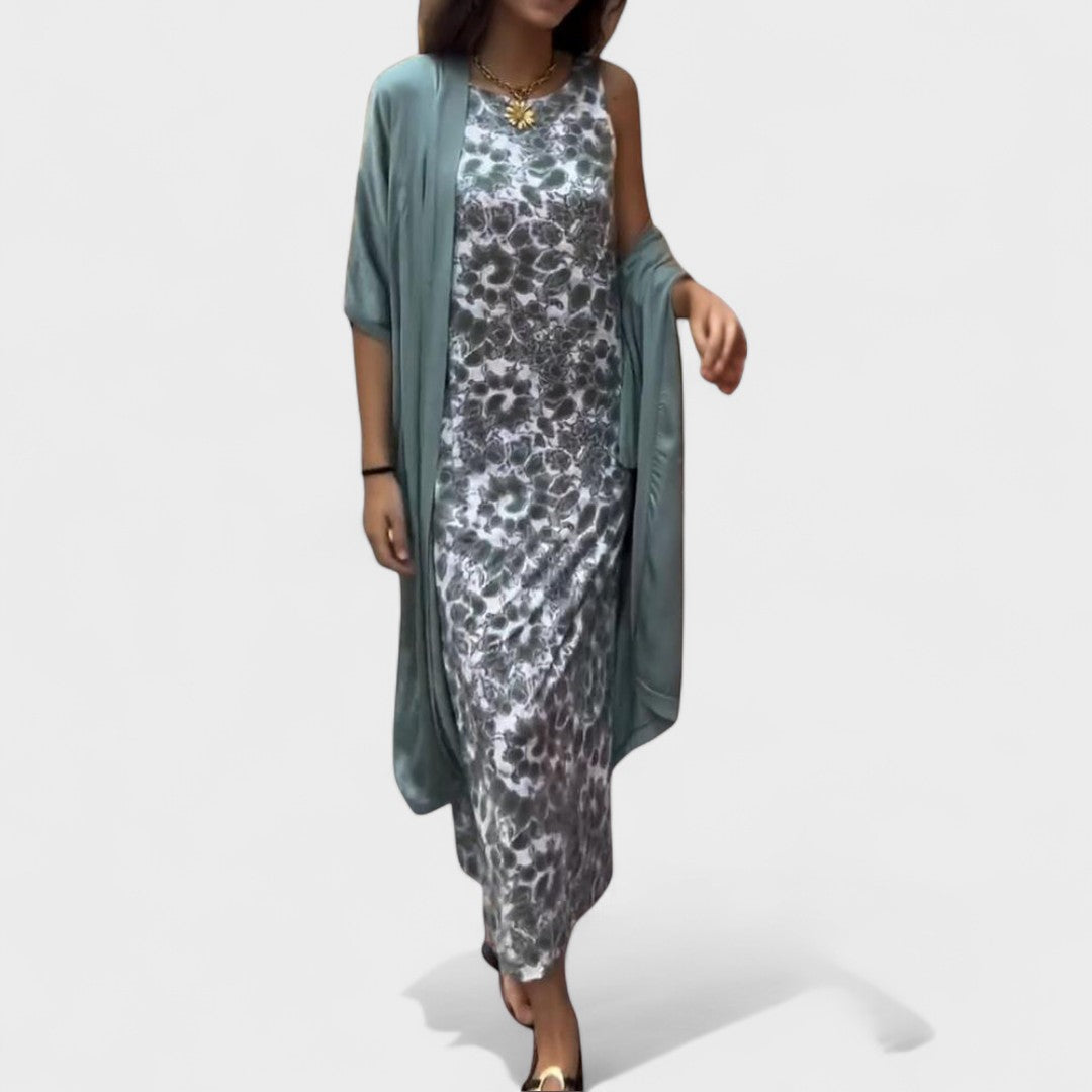 Carolina - Vestido Elegante Com Colete