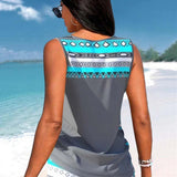 Márcia - Tankini com estampado geométrico