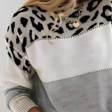 Pascaline - Camisola casual com estampa de leopardo