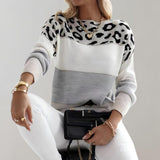 Pascaline - Camisola casual com estampa de leopardo
