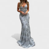 Sol - Vestido até ao chão com lantejoulas