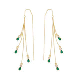 Brincos de Franjas Calista Moreau | Dourado