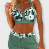 Juliana - Biquíni de cintura alta com nervuras