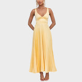 Camila - Vestido maxi amarelo