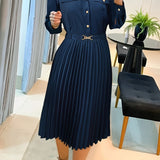 Andreia - Vestido Formal de Algodão