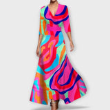 Inês - Vestido de senhora com manga elegante