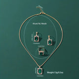 Conjunto de Joias Sylvara Greenveil | Ouro Branco