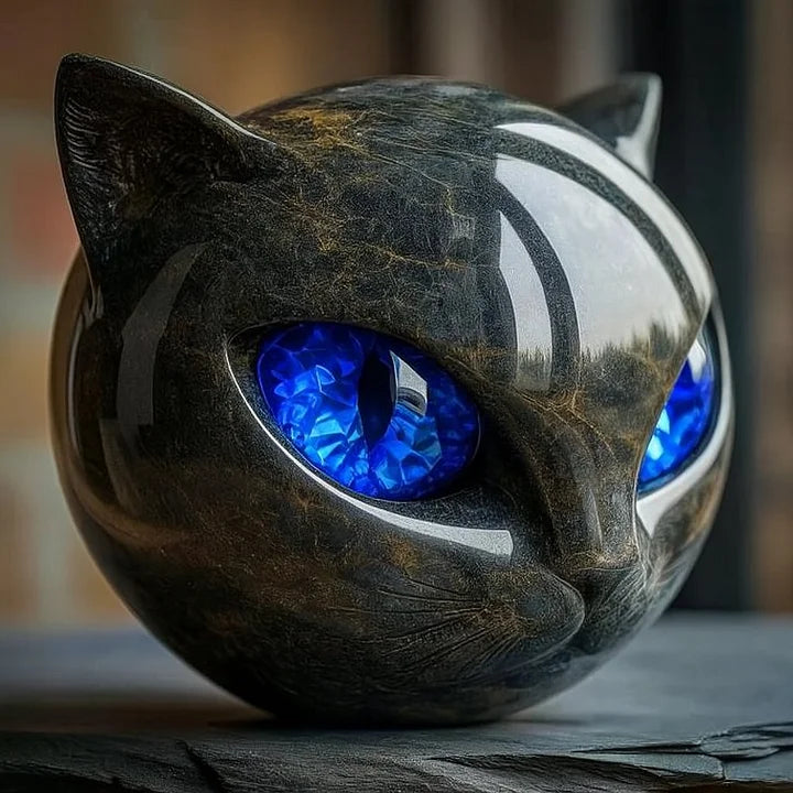 NyxCharm - Escultura Mística de Gato