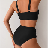 Fátima - Biquíni em tecido com pregas