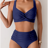 Daniela - Biquíni em tecido com pregas