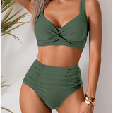 Fátima - Biquíni em tecido com pregas