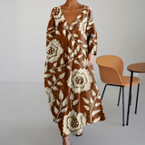 Anastacia - Vestido colorido com decote em V