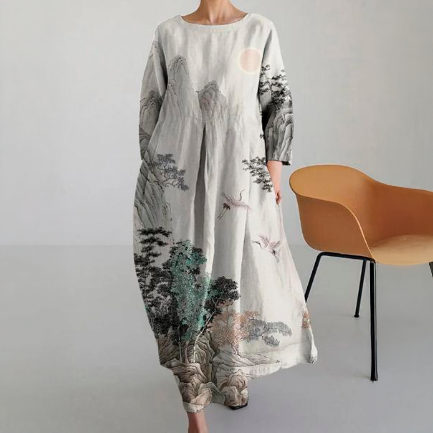 Anastacia - Vestido colorido com decote em V