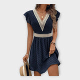 Vestido elegante com estética sofisticada